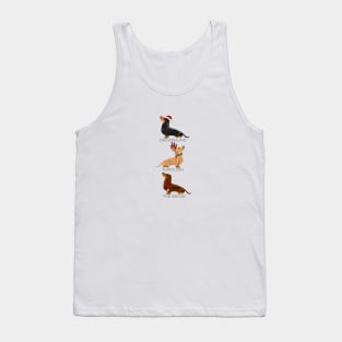 Dachshund Through The Snow Tank Top